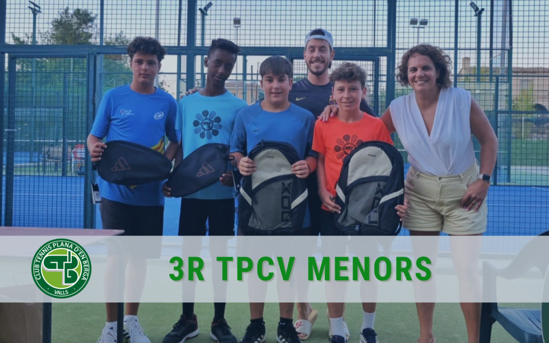 Bordas-Domingo i Roca-Cisteré, campions del 3r Torneig de Pàdel Ciutat de Valls Categoria Menors