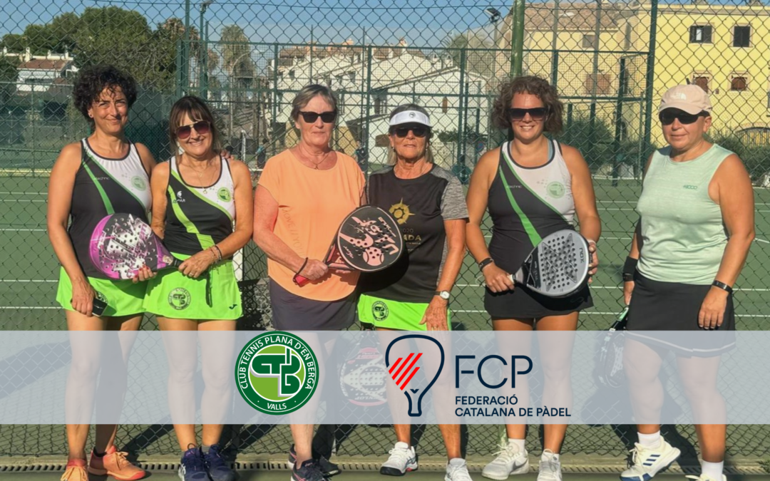 Primera jornada de la Fase de Clausura de la Lliga Catalana de Pàdel dels equips de la Plana d’en Berga