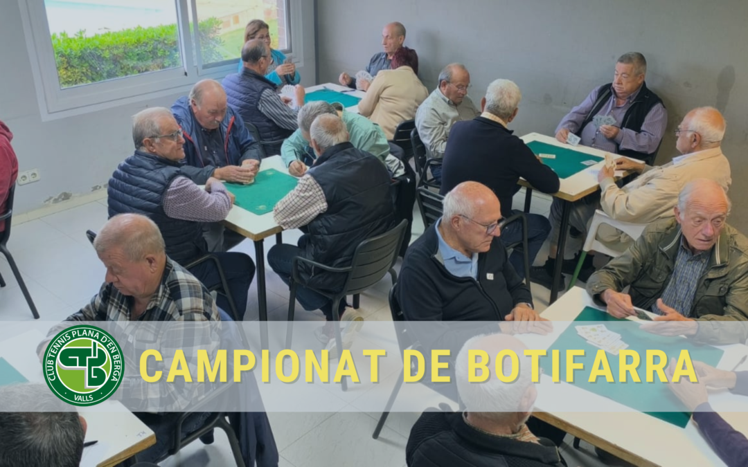 Primera jornada del Campionat de Botifarra 2024/25 del CT Plana d’en Berga