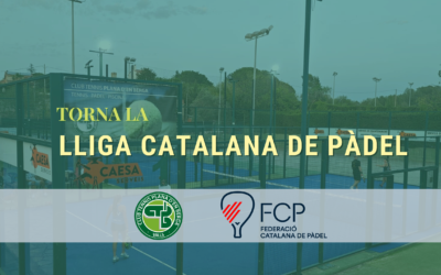 Torna la Lliga Catalana de Pàdel al CT Plana d’en Berga