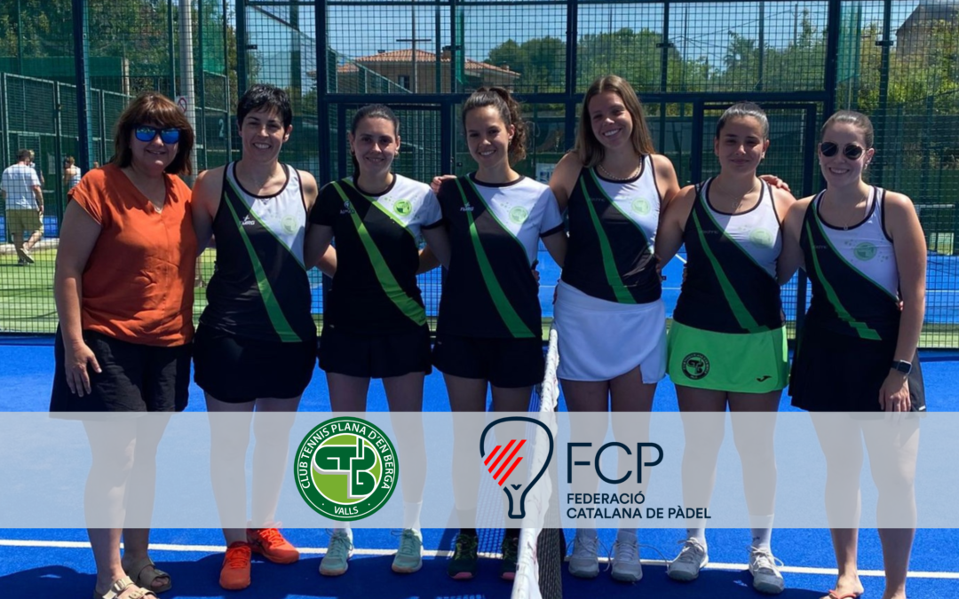 Finalitza la Lliga Catalana Absoluta de Pàdel pels equips del CT Plana d’en Berga