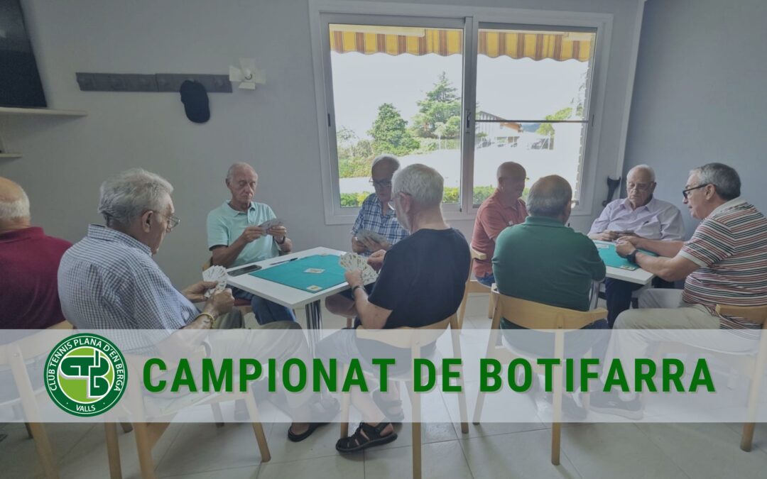 4a jornada del campionat de botifarra al CT Plana d’en Berga