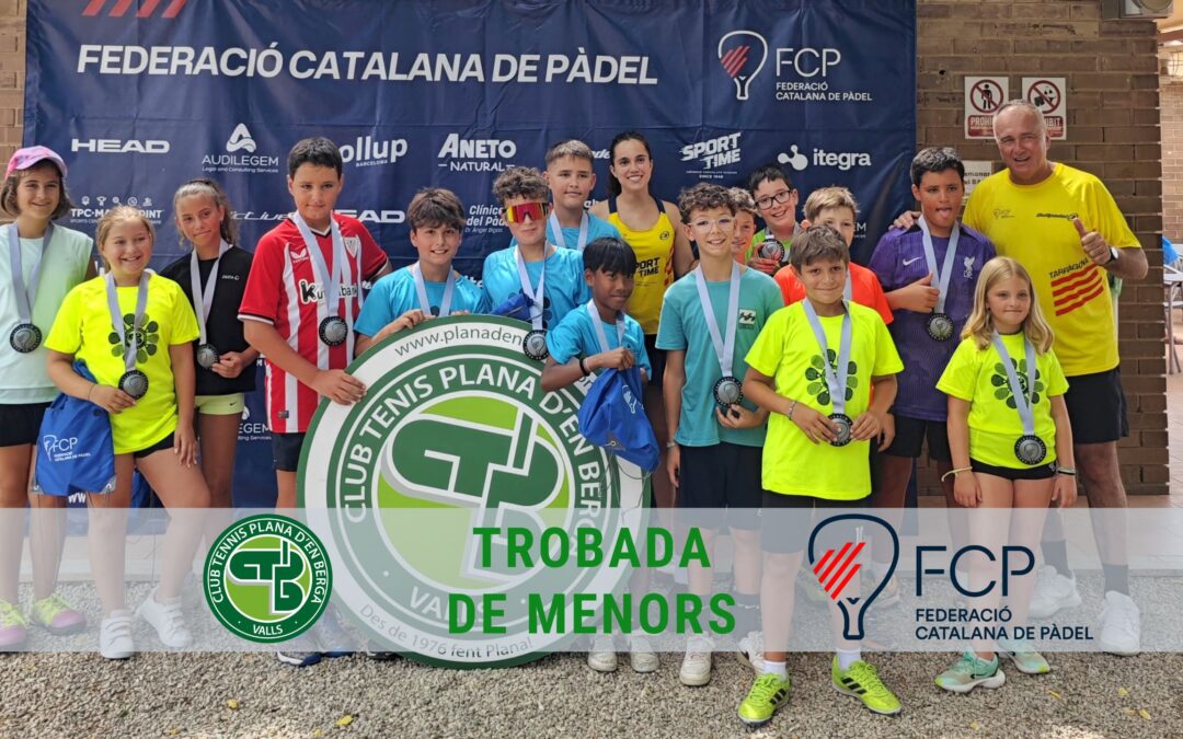 Trobada de Menors de Pàdel al Club Tennis Plana d’en Berga