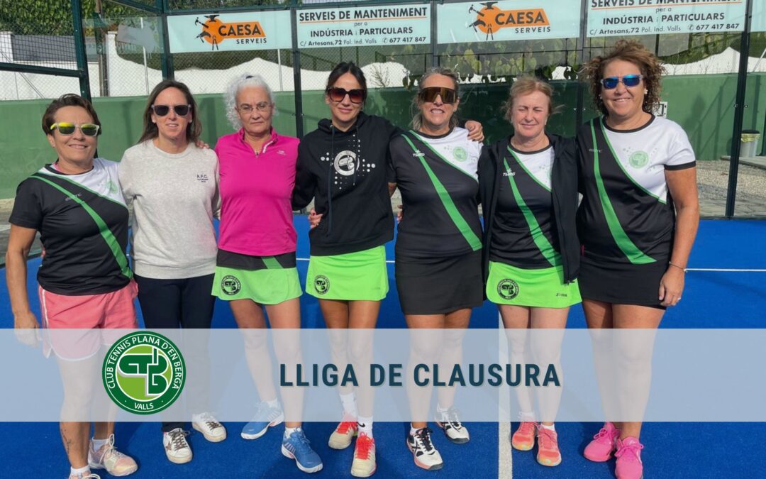 Els Femenins de la Plana es mantenen primers en els seus grups de la Lliga Catalana de Pàdel