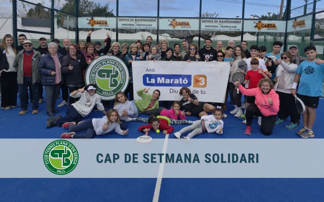 Cap de setmana intens de competició i solidaritat al CT Plana d’en Berga