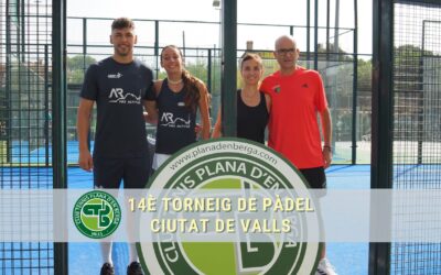 El 14è Torneig de Pàdel Ciutat de Valls tanca una edició de rècord amb 250 participants