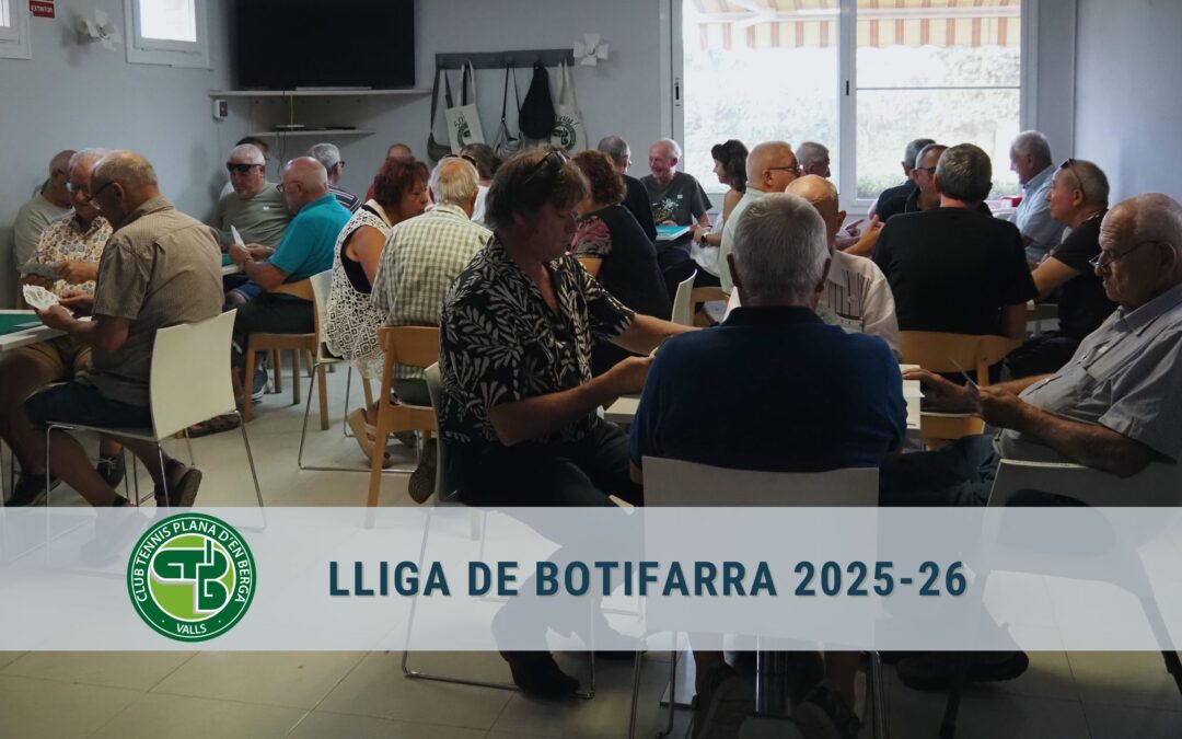 5a Jornada del Campionat de Botifarra al CT Plana d’en Berga